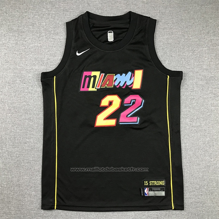 Maillot Enfant Miami Heat Jimmy Butler #22 2021-22 Ville Noir